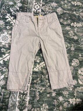 GAP Kids Khaki Straight-Leg Pants - Light Beige